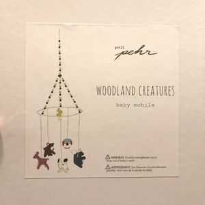 Petite Pehr woodland creatures baby mobile felt great condition